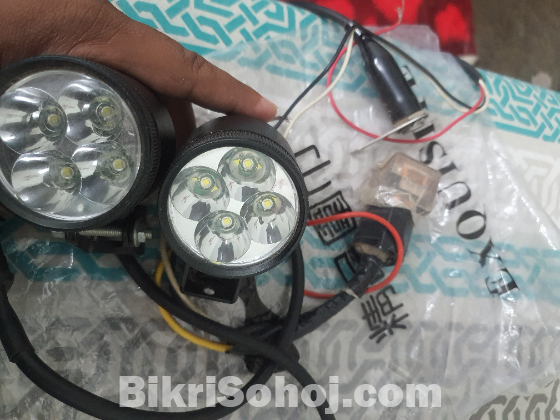 Motorcycle fog light 2 pic with relay